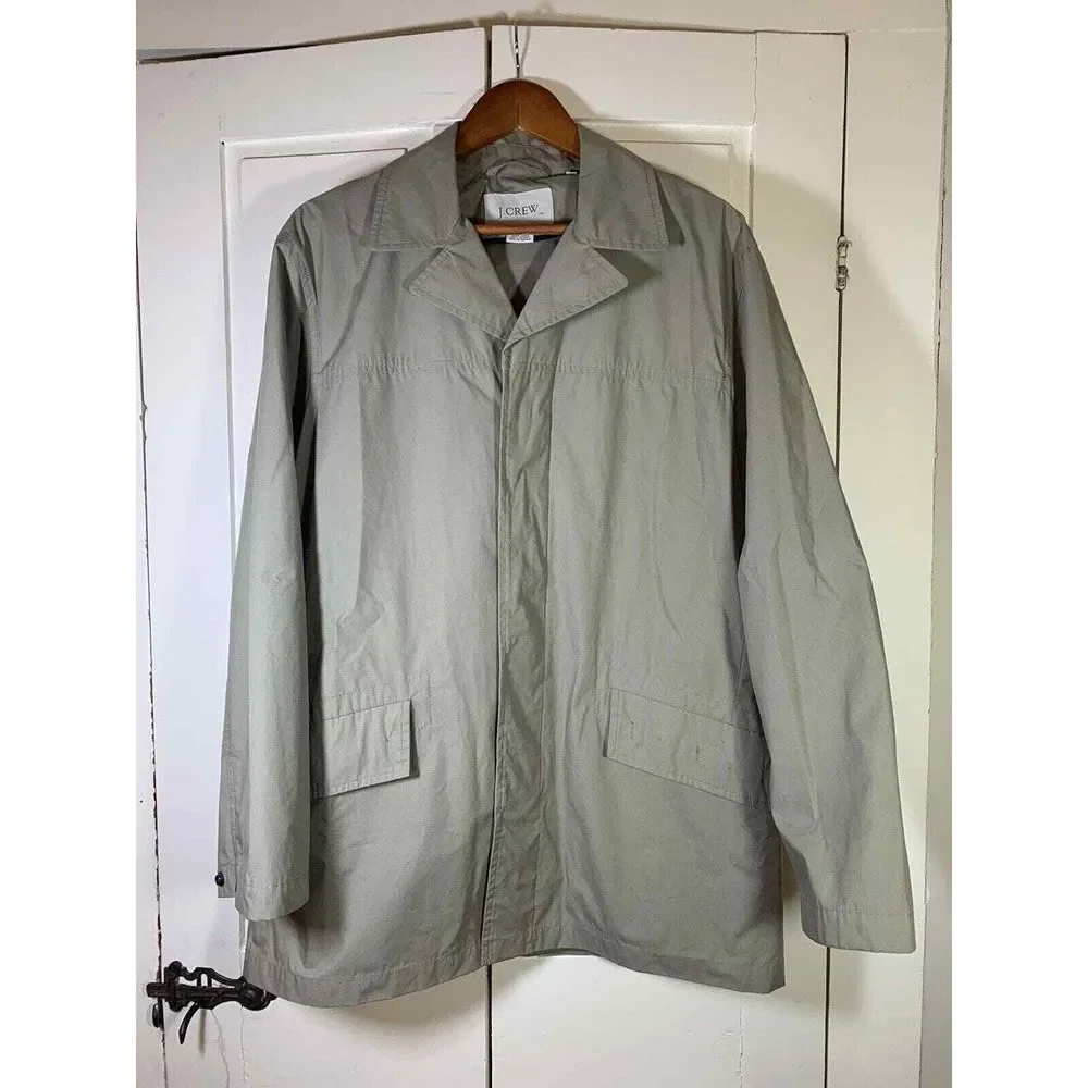 J Crew Trench Coat Women's Small Prepcore‎ Minimalist Classic Jacket READ
